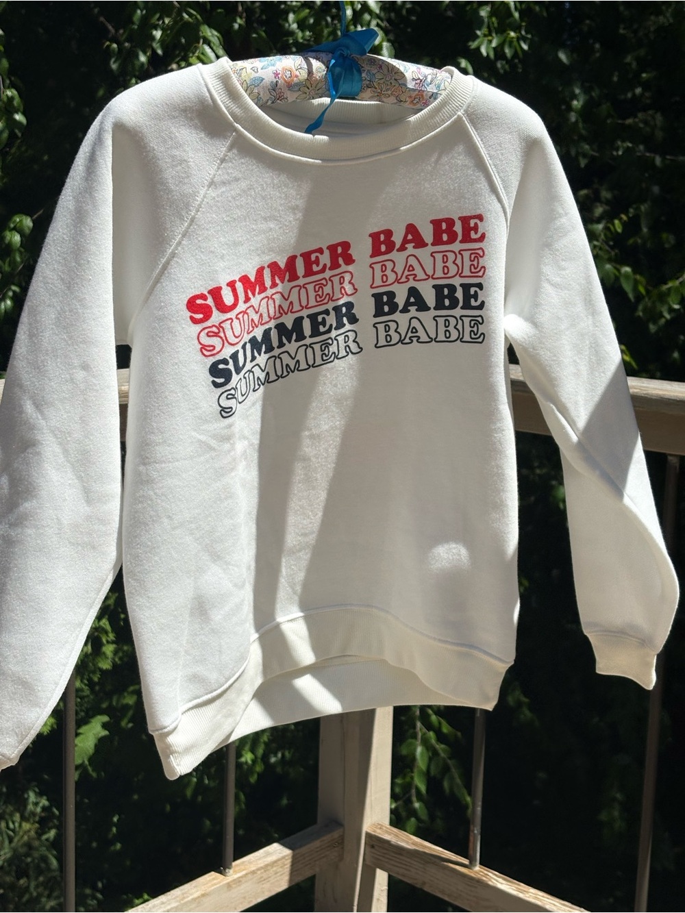 White Billabong 'Summer Babe' Sweatshirt